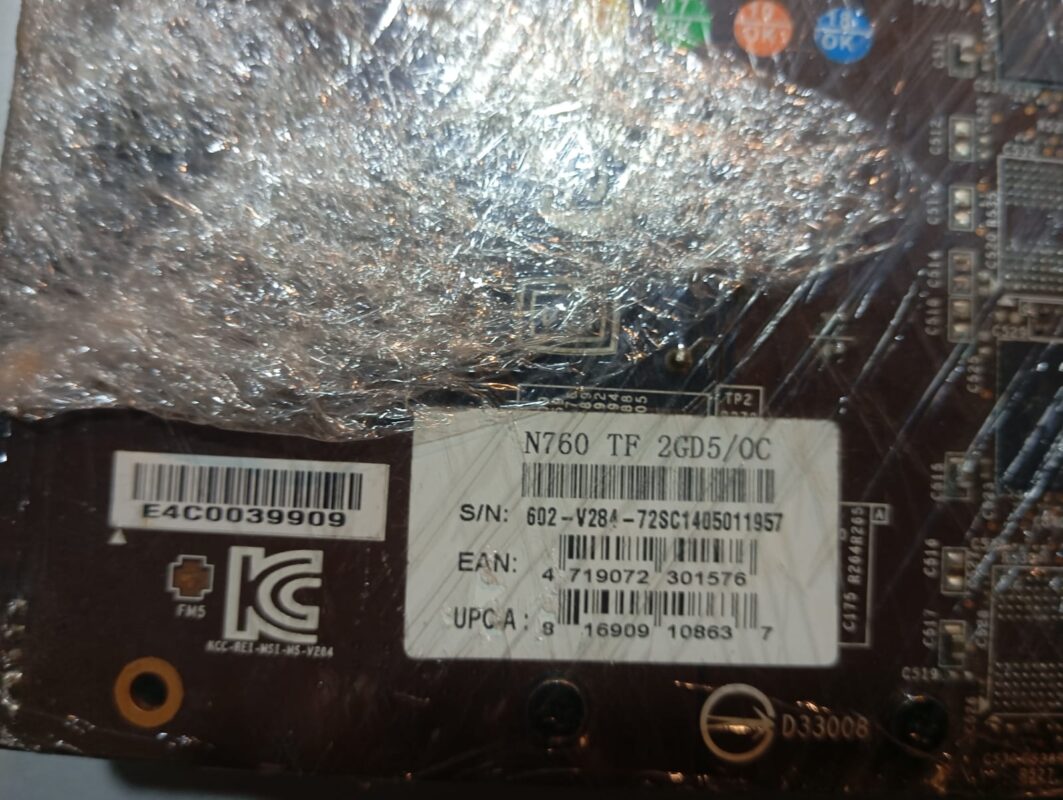 MSI GeForce GTX 760 Gaming OC Edition graphics card