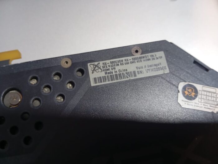 XFX Radeon RX 590 Fatboy 8GB GDDR5 Fan Heatsink PCI Express HDMI DP DVI Card