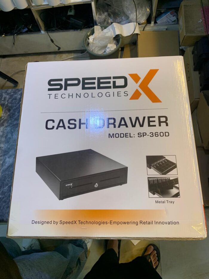 Speed-X Technologies cash drawer, model SP-360D.